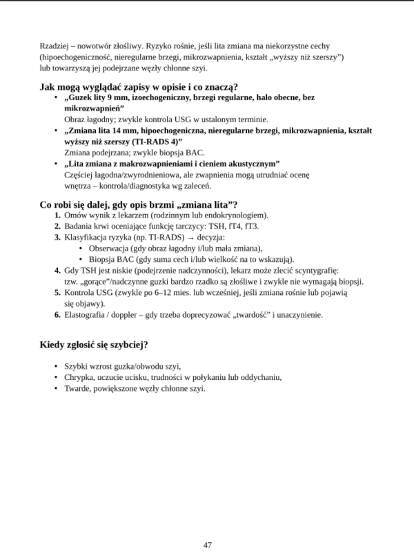 Twój opis USG tarczycy: Jak go czytać i w pełni rozumieć [E-book]